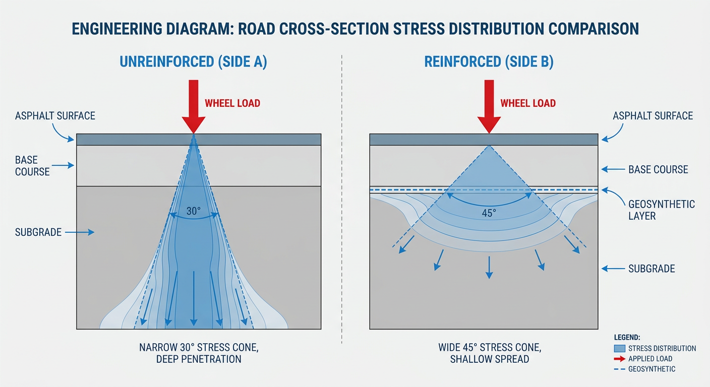 Boussinesq Stress Distribution comparison chart
