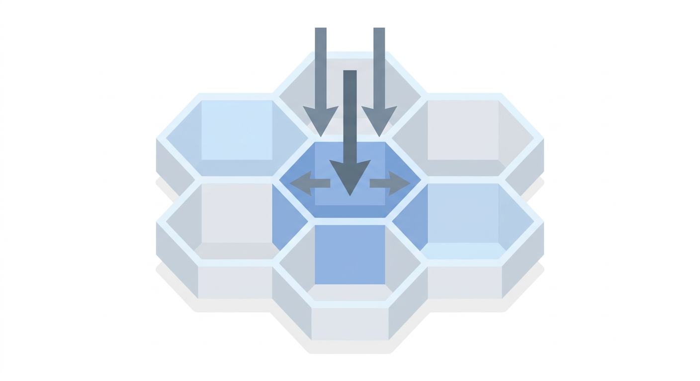 Carport Foundation Ideas: How to Build a Rock-Solid Base That Lasts 2 Vector illustration demonstrating lateral confinement in a geocell.